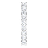 10K Gold Square Lab-Grown Diamond Shared-Prong Eternity Band – 2.25x2.25 mm Stones - White Gold - view 4