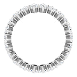 Platinum Marquise Lab-Grown Diamond Shared-Prong Eternity Band – 4.5x2.5 mm Stones - view 2