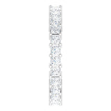 10K Gold Square Natural Diamond Shared-Prong Eternity Band – 2x2 mm Stones - White Gold - view 4