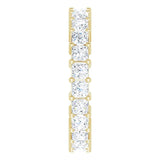 14K Gold Square Lab-Grown Diamond Shared-Prong Eternity Band – 2.5x2.5 mm Stones - Yellow Gold - view 4