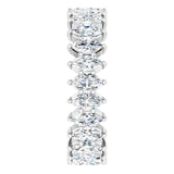 Platinum Marquise Lab-Grown Diamond Shared-Prong Eternity Band – 4.25x2.25 mm Stones - view 4
