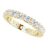 14K Gold Round Lab-Grown Diamond Shared-Prong Eternity Band – 2.75 mm Stones - Yellow Gold - view 5