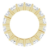 14K Gold Square Lab-Grown Diamond Shared-Prong Eternity Band – 3.75x3.75 mm Stones - Yellow Gold - view 2