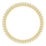 14K Gold Round Lab-Grown Diamond Shared-Prong Eternity Band – 1 mm Stones - Yellow Gold - view 2