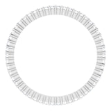 10K Gold Round Natural Diamond Shared-Prong Eternity Band – 1 mm Stones - White Gold - view 2
