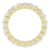 14K Gold Square Lab-Grown Diamond Shared-Prong Eternity Band – 2.75x2.75 mm Stones - Yellow Gold - view 2