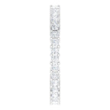10K Gold Square Lab-Grown Diamond Shared-Prong Eternity Band – 1.5x1.5 mm Stones - White Gold - view 4