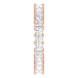 10K Gold Square Lab-Grown Diamond Shared-Prong Eternity Band – 2.25x2.25 mm Stones - Rose Gold - view 4