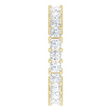 14K Gold Square Lab-Grown Diamond Shared-Prong Eternity Band – 2.25x2.25 mm Stones - Yellow Gold - view 4