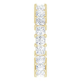 14K Gold Square Lab-Grown Diamond Shared-Prong Eternity Band – 2.75x2.75 mm Stones - Yellow Gold - view 4