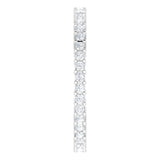 10K Gold Square Natural Diamond Shared-Prong Eternity Band – 1.25x1.25 mm Stones - White Gold - view 4