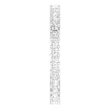 10K Gold Square Natural Diamond Shared-Prong Eternity Band – 1.5x1.5 mm Stones - White Gold - view 4