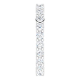 10K Gold Round Lab-Grown Diamond Shared-Prong Eternity Band – 2.25 mm Stones - White Gold - view 4
