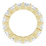 14K Gold Square Lab-Grown Diamond Shared-Prong Eternity Band – 3.75x3.75 mm Stones - Yellow Gold - view 2