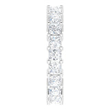 10K Gold Square Lab-Grown Diamond Shared-Prong Eternity Band – 2.75x2.75 mm Stones - White Gold - view 4