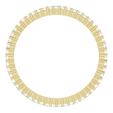 14K Gold Round Lab-Grown Diamond Shared-Prong Eternity Band – 1 mm Stones - Yellow Gold - view 2