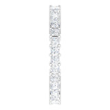 10K Gold Square Natural Diamond Shared-Prong Eternity Band – 1.75x1.75 mm Stones - White Gold - view 4