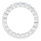 10K Gold Square Lab-Grown Diamond Shared-Prong Eternity Band – 2.75x2.75 mm Stones - White Gold - view 2