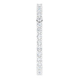 10K Gold Round Lab-Grown Diamond Shared-Prong Eternity Band – 1.5 mm Stones - White Gold - view 4