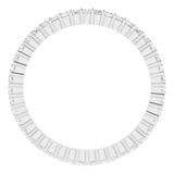 10K Gold Square Lab-Grown Diamond Shared-Prong Eternity Band – 1.25x1.25 mm Stones - White Gold - view 2