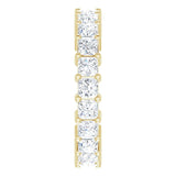 14K Gold Square Lab-Grown Diamond Shared-Prong Eternity Band – 2.75x2.75 mm Stones - Yellow Gold - view 4