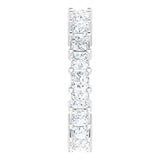 10K Gold Square Natural Diamond Shared-Prong Eternity Band – 2.75x2.75 mm Stones - White Gold - view 4