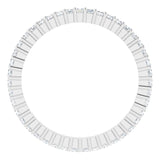 10K Gold Square Natural Diamond Shared-Prong Eternity Band – 1.25x1.25 mm Stones - White Gold - view 2