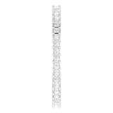 10K Gold Square Lab-Grown Diamond Shared-Prong Eternity Band – 1.25x1.25 mm Stones - White Gold - view 4