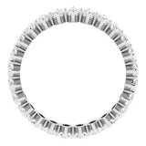 Platinum Marquise Lab-Grown Diamond Shared-Prong Eternity Band – 4.25x2.25 mm Stones - view 2