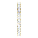 14K Gold Square Lab-Grown Diamond Shared-Prong Eternity Band – 2x2 mm Stones - Yellow Gold - view 4