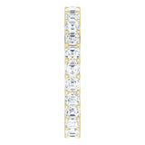 14K Gold Asscher Lab-Grown Diamond Shared-Prong Eternity Band – 2.3x2.3 mm Stones - Yellow Gold - view 4