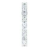 Platinum Asscher Lab-Grown Diamond Shared-Prong Eternity Band – 2.3x2.3 mm Stones - view 4