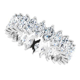 Platinum Marquise Lab-Grown Diamond Shared-Prong Eternity Band – 4.5x2.5 mm Stones - view 5