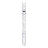10K Gold Square Lab-Grown Diamond Shared-Prong Eternity Band – 1.25x1.25 mm Stones - White Gold - view 4