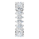 Platinum Marquise Lab-Grown Diamond Shared-Prong Eternity Band – 4.25x2.25 mm Stones - view 4