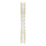 14K Gold Square Lab-Grown Diamond Shared-Prong Eternity Band – 1.75x1.75 mm Stones - Yellow Gold - view 4
