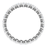 Platinum Marquise Lab-Grown Diamond Shared-Prong Eternity Band – 4.25x2.25 mm Stones - view 2