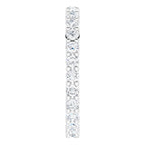 10K Gold Round Natural Diamond Shared-Prong Eternity Band – 2 mm Stones - White Gold - view 4