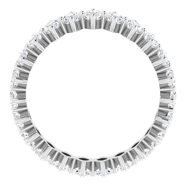 Platinum Marquise Lab-Grown Diamond Shared-Prong Eternity Band – 4.5x2.5 mm Stones - view 2