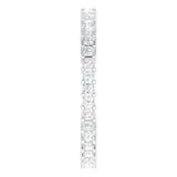 10K Gold Square Natural Diamond Shared-Prong Eternity Band – 1.5x1.5 mm Stones - White Gold - view 4