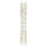 14K Gold Square Lab-Grown Diamond Shared-Prong Eternity Band – 2.25x2.25 mm Stones - Yellow Gold - view 4