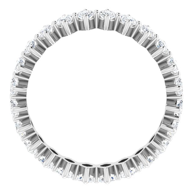 Platinum Marquise Lab-Grown Diamond Shared-Prong Eternity Band – 4.25x2.25 mm Stones - view 2
