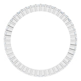 10K Gold Square Lab-Grown Diamond Shared-Prong Eternity Band – 1.25x1.25 mm Stones - White Gold - view 2