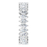Platinum Marquise Lab-Grown Diamond Shared-Prong Eternity Band – 4x2 mm Stones - view 4