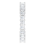 10K Gold Square Lab-Grown Diamond Shared-Prong Eternity Band – 2.25x2.25 mm Stones - White Gold - view 4
