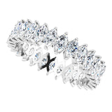 Platinum Marquise Lab-Grown Diamond Shared-Prong Eternity Band – 4x2 mm Stones - view 5