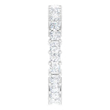 10K Gold Square Lab-Grown Diamond Shared-Prong Eternity Band – 2.25x2.25 mm Stones - White Gold - view 4