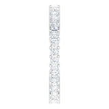 10K Gold Square Natural Diamond Shared-Prong Eternity Band – 1.75x1.75 mm Stones - White Gold - view 4