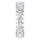Platinum Marquise Lab-Grown Diamond Shared-Prong Eternity Band – 4.25x2.25 mm Stones - view 4