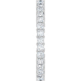 10K Gold Square Natural Diamond Shared-Prong Eternity Band – 1.75x1.75 mm Stones - White Gold - view 4